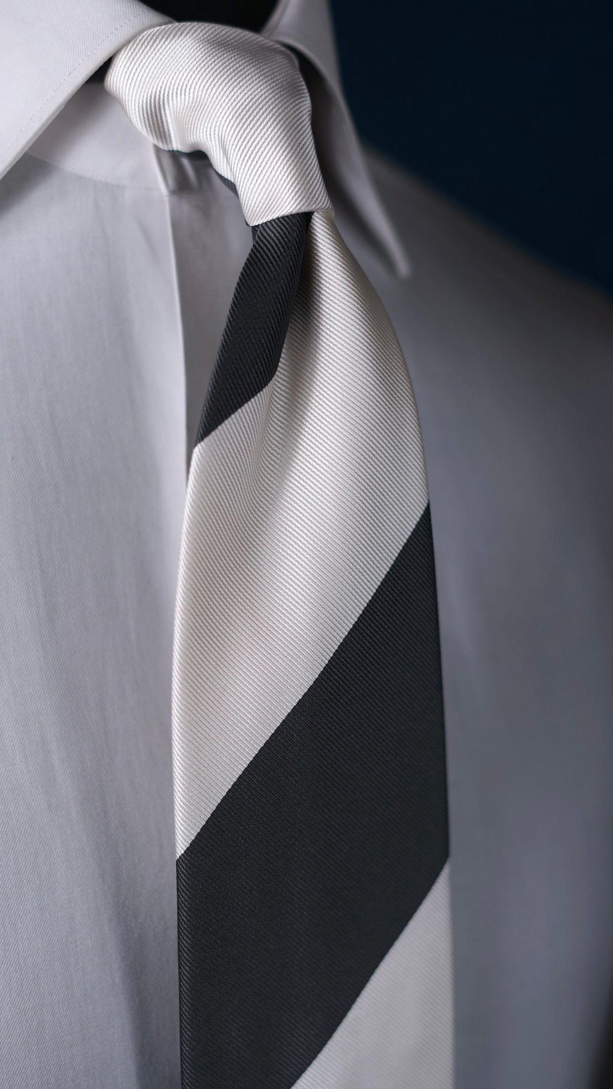 Avorio Grey Silk Necktie