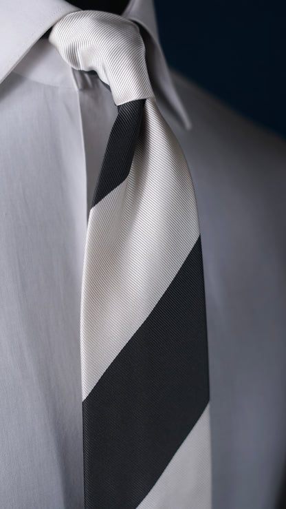 Avorio Grey Silk Necktie