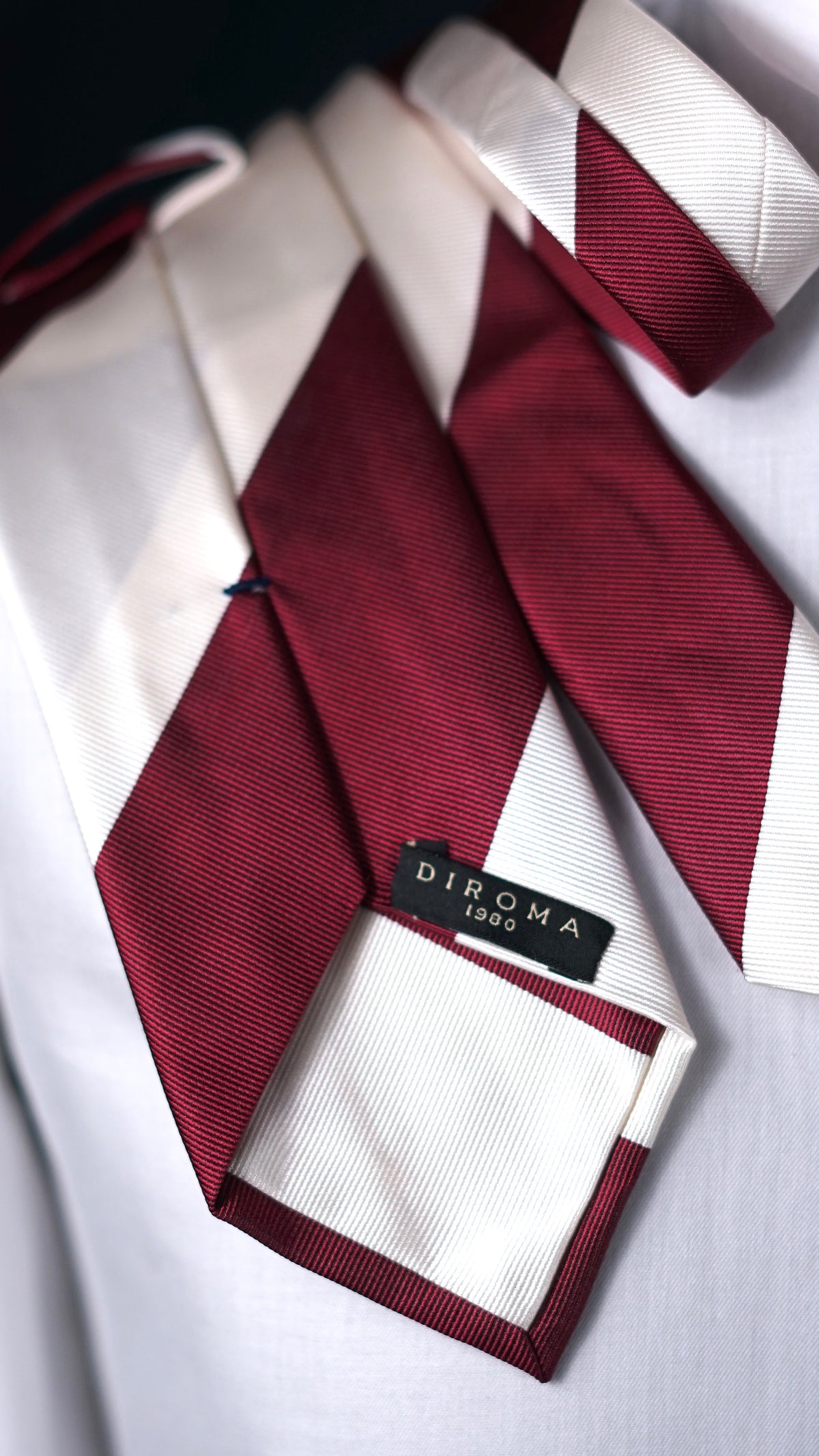 Avorio Burgundy Silk Necktie