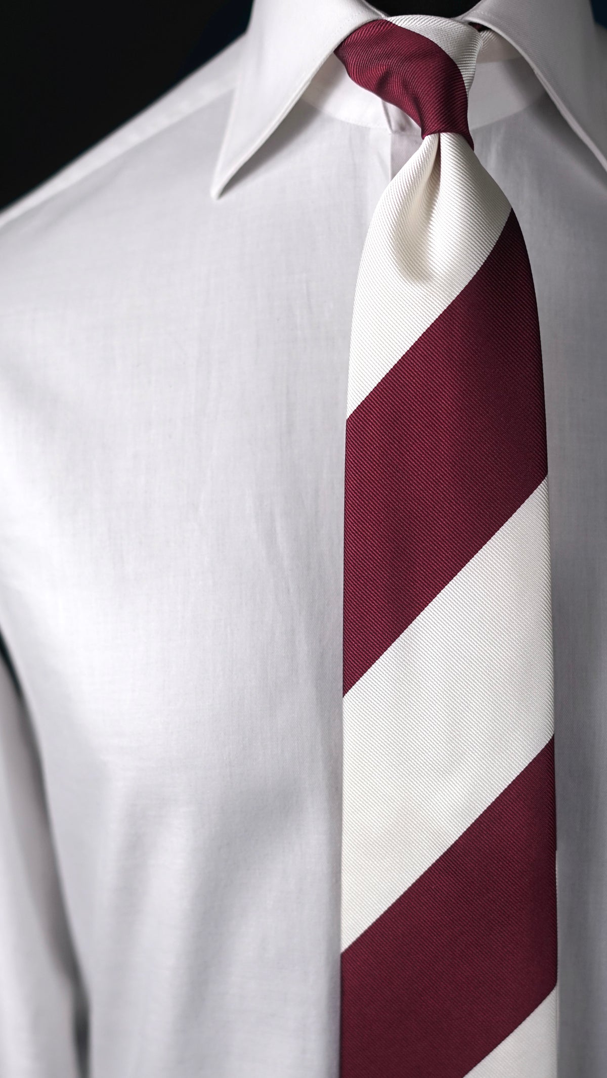 Avorio Burgundy Silk Necktie