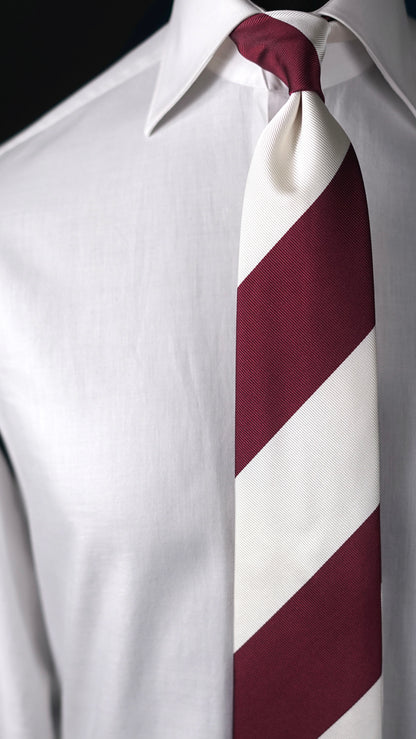 Avorio Burgundy Silk Necktie