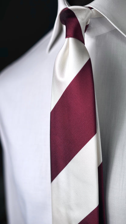 Avorio Burgundy Silk Necktie