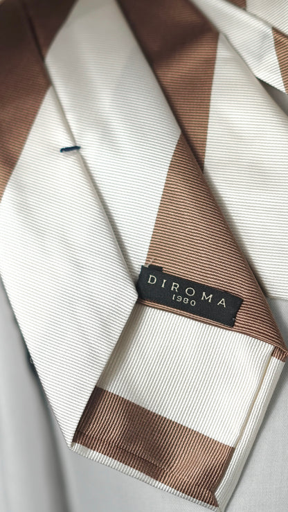Avorio Taupe Silk Necktie