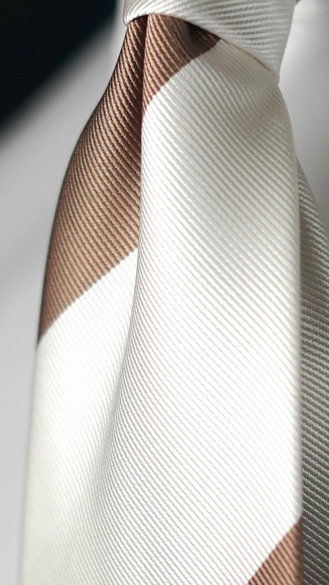 Avorio Taupe Silk Necktie