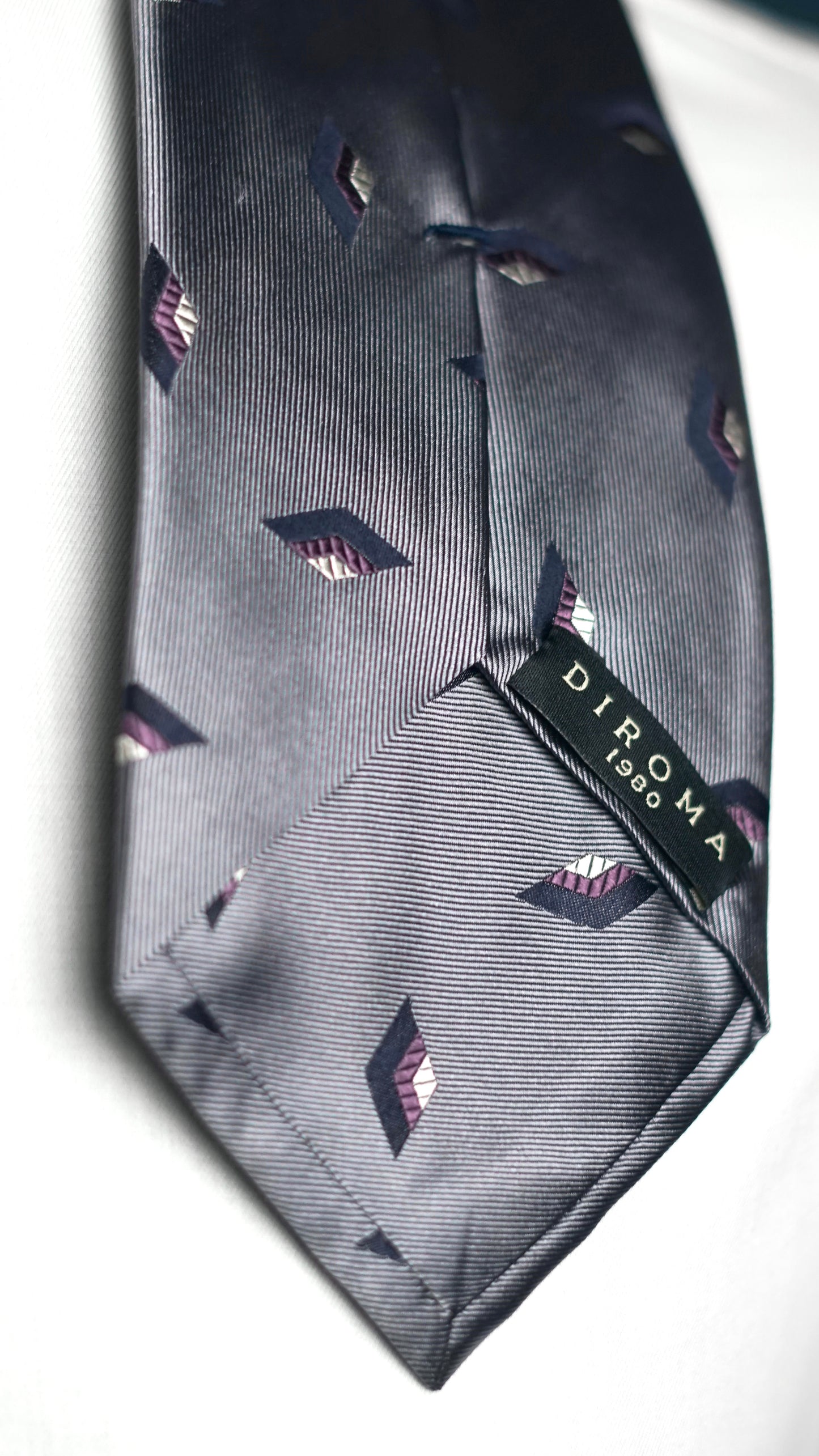 Diomeda Grey Silk Necktie