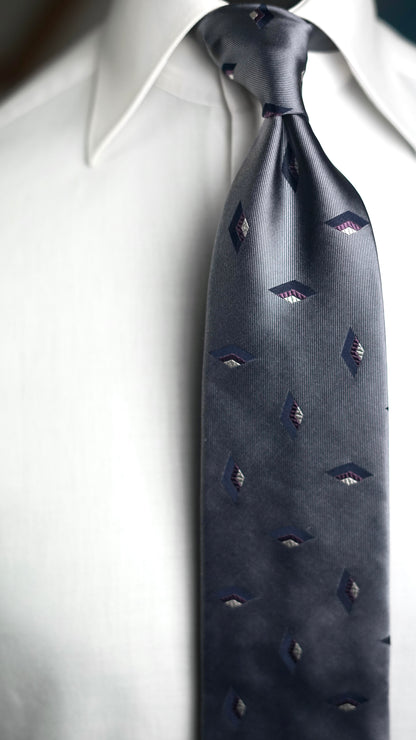 Diomeda Grey Silk Necktie