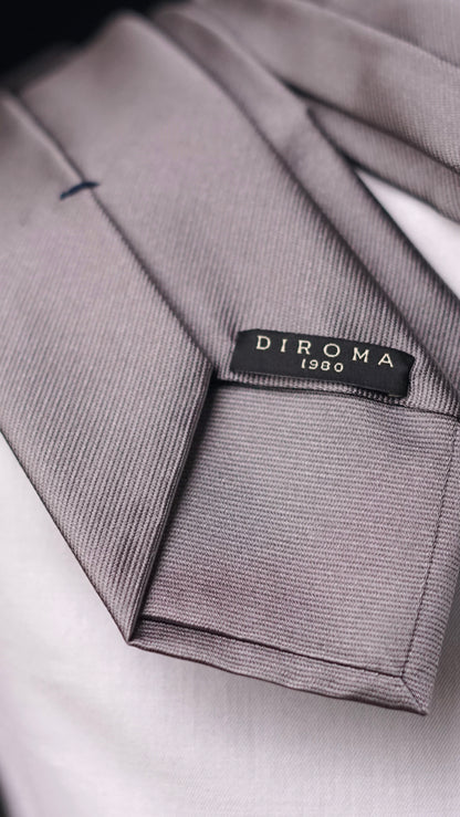 Grigia Solida Silk Necktie