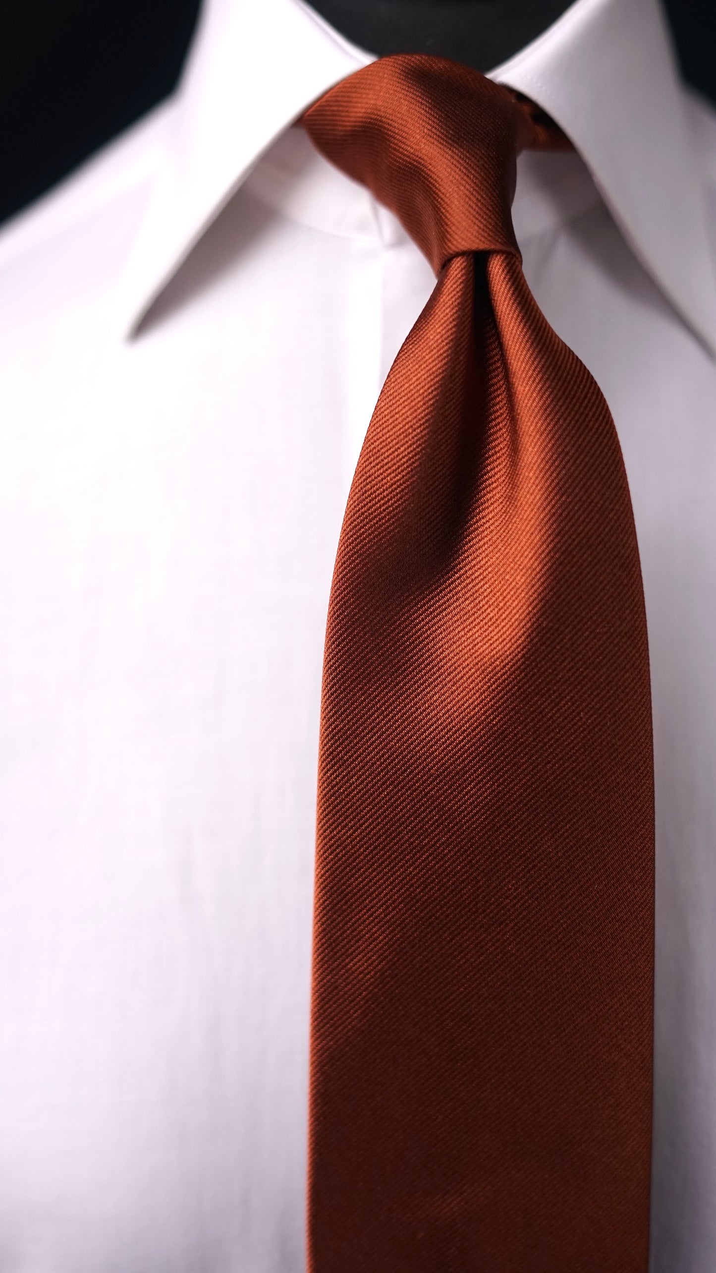 Bespoke Siena Solida Silk Necktie