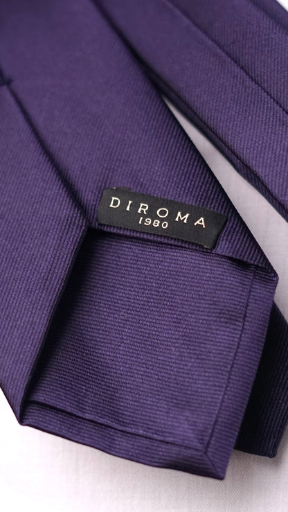 Viola Scura Solida Silk Necktie