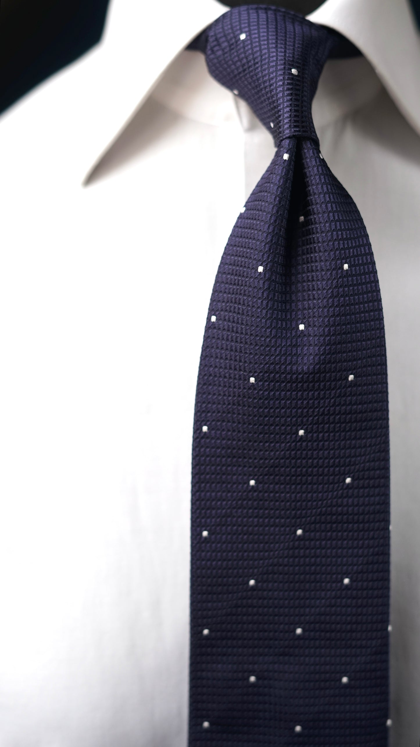 Catania Navy Silk Necktie