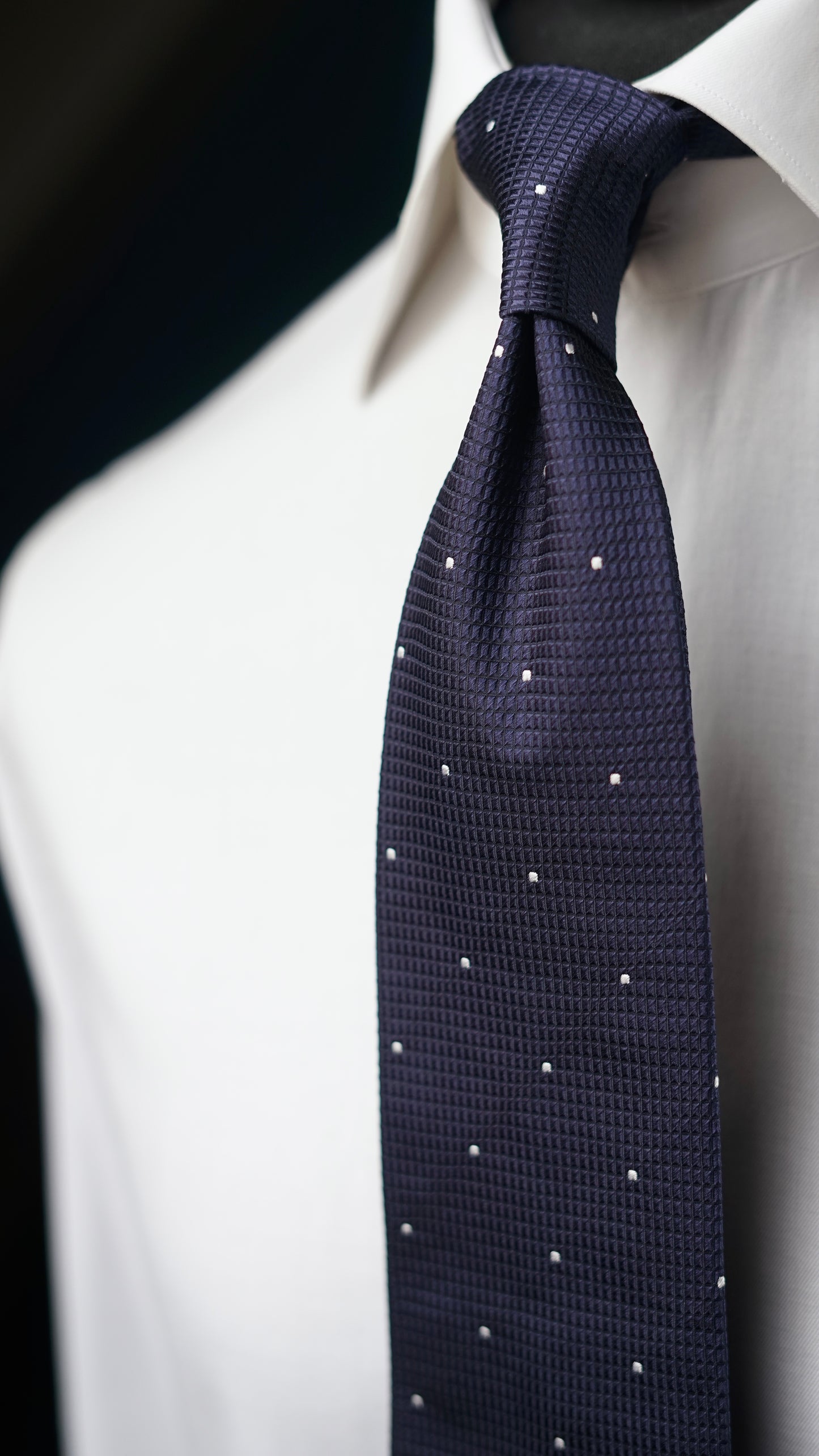 Catania Navy Silk Necktie