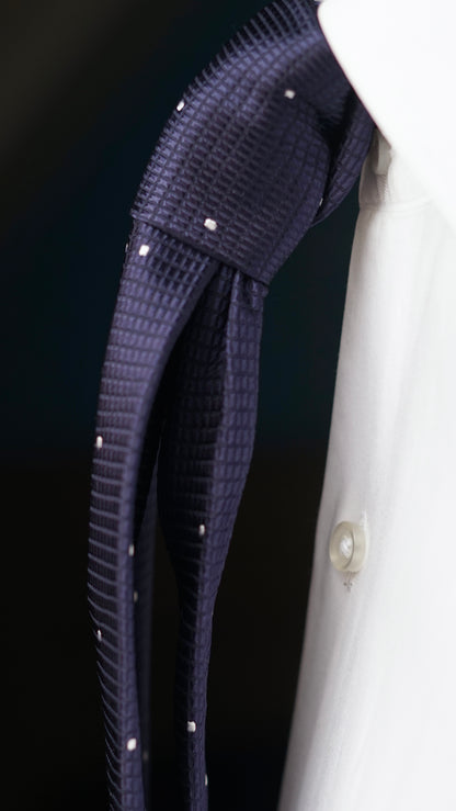 Catania Navy Silk Necktie