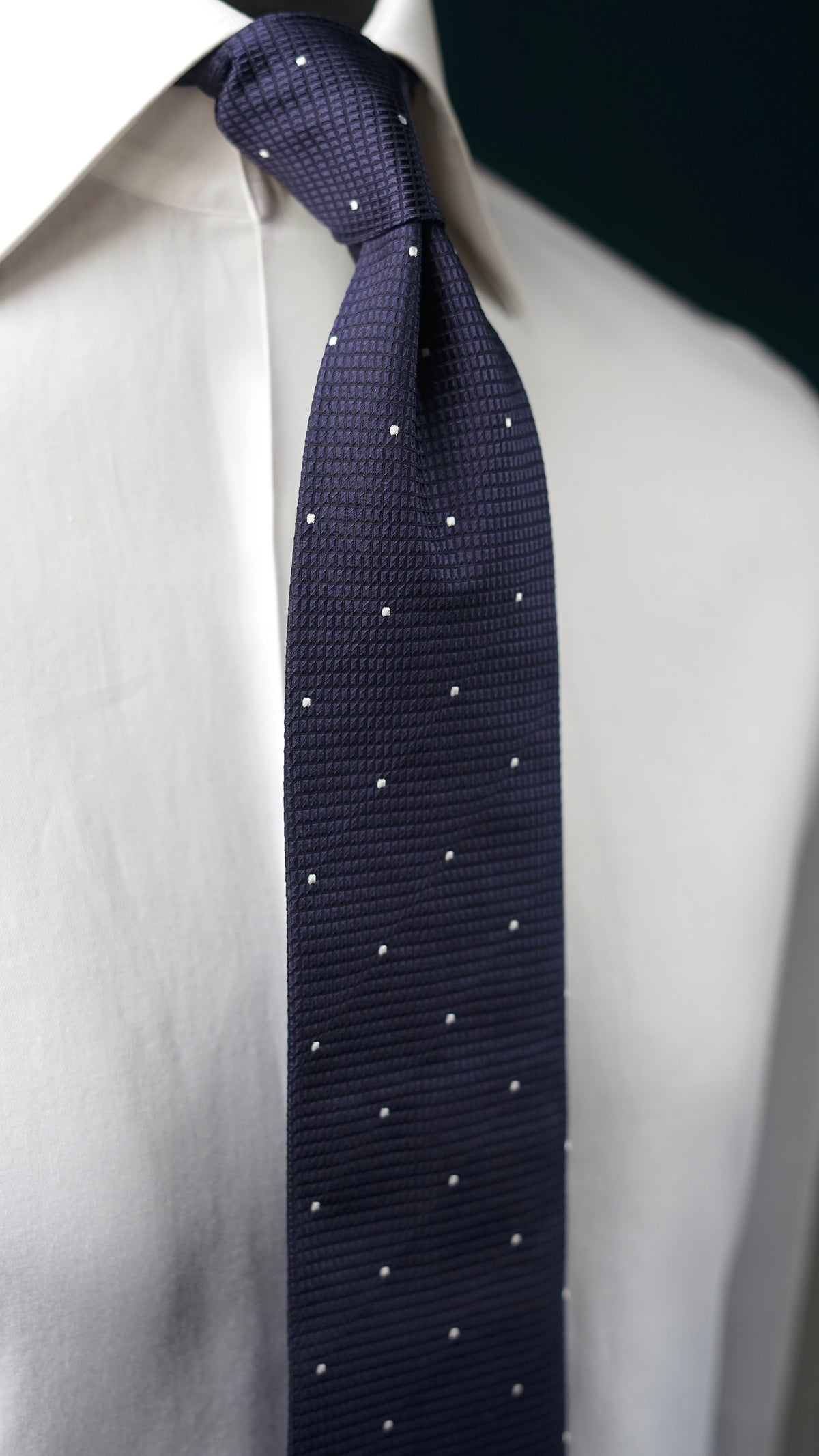 Catania Navy Silk Necktie