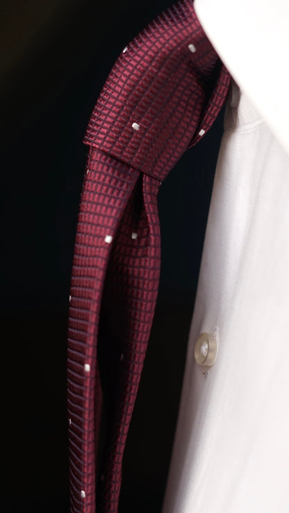 Catania Burgundy Silk Necktie