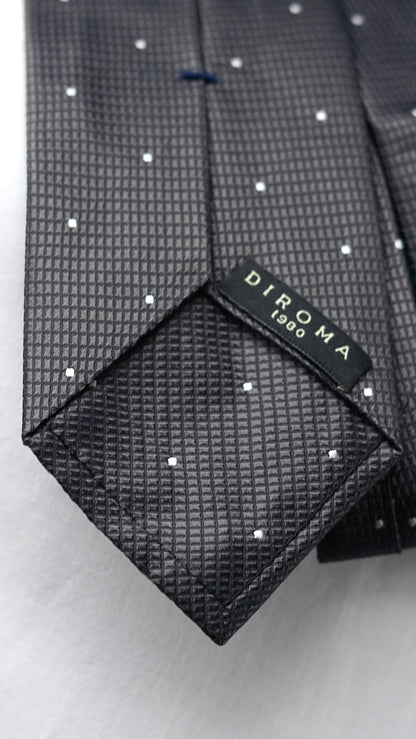 Catania Grey Silk Necktie