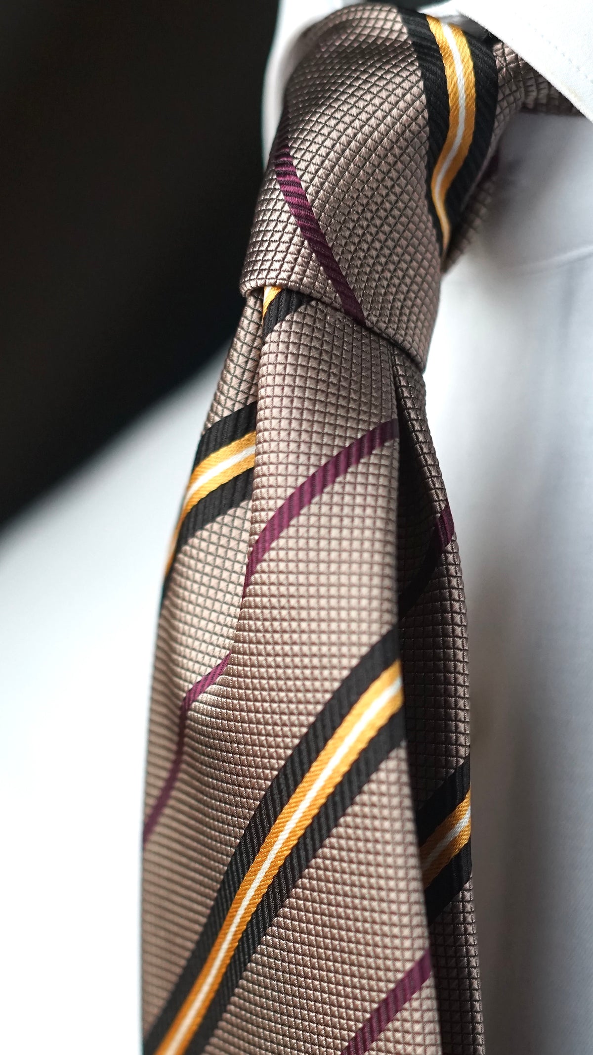 Bespoke Tortora Silk Necktie