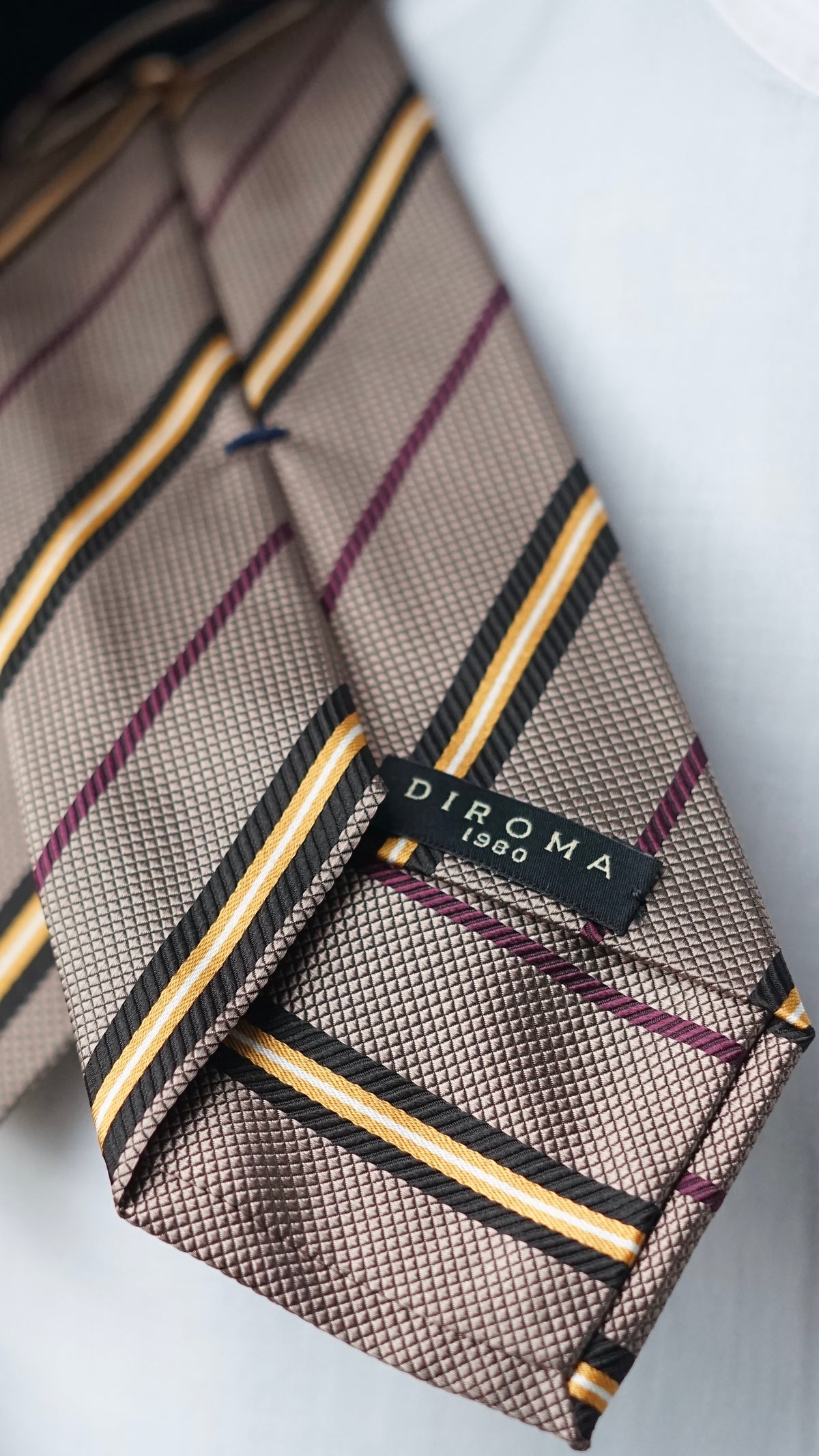 Bespoke Tortora Silk Necktie