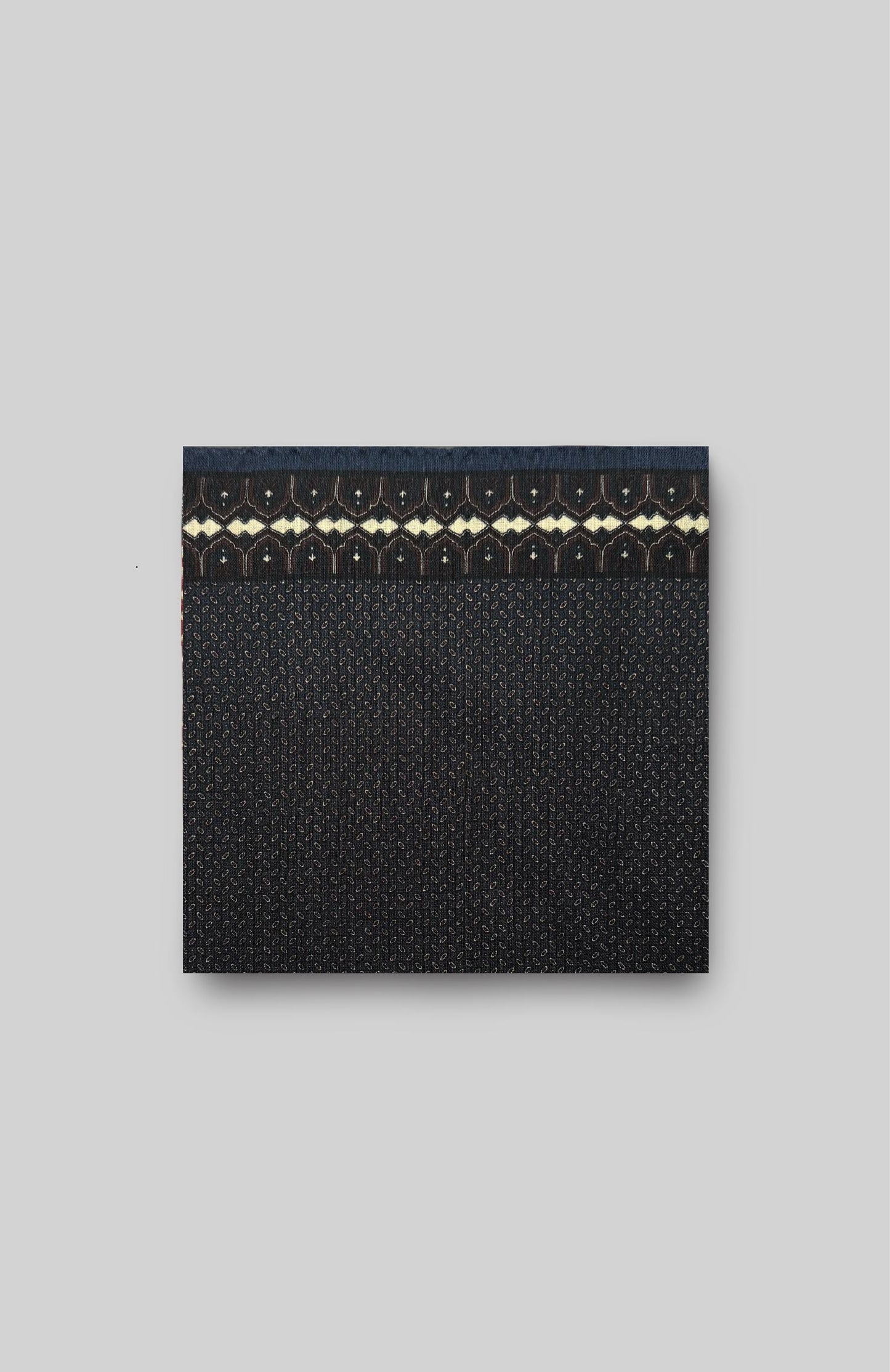 Ezra Wool One Side Edged Pocket Square