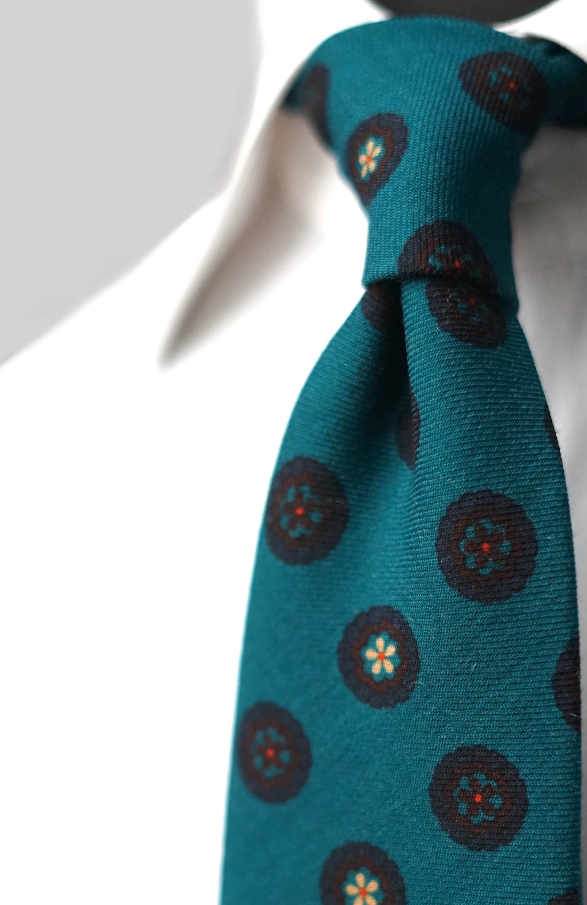 Teal Soft Wool Necktie