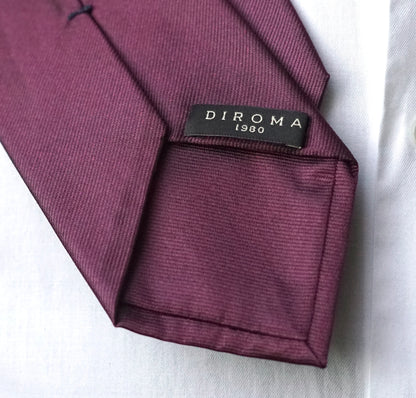 Melanzana Chiara Solida Silk Necktie