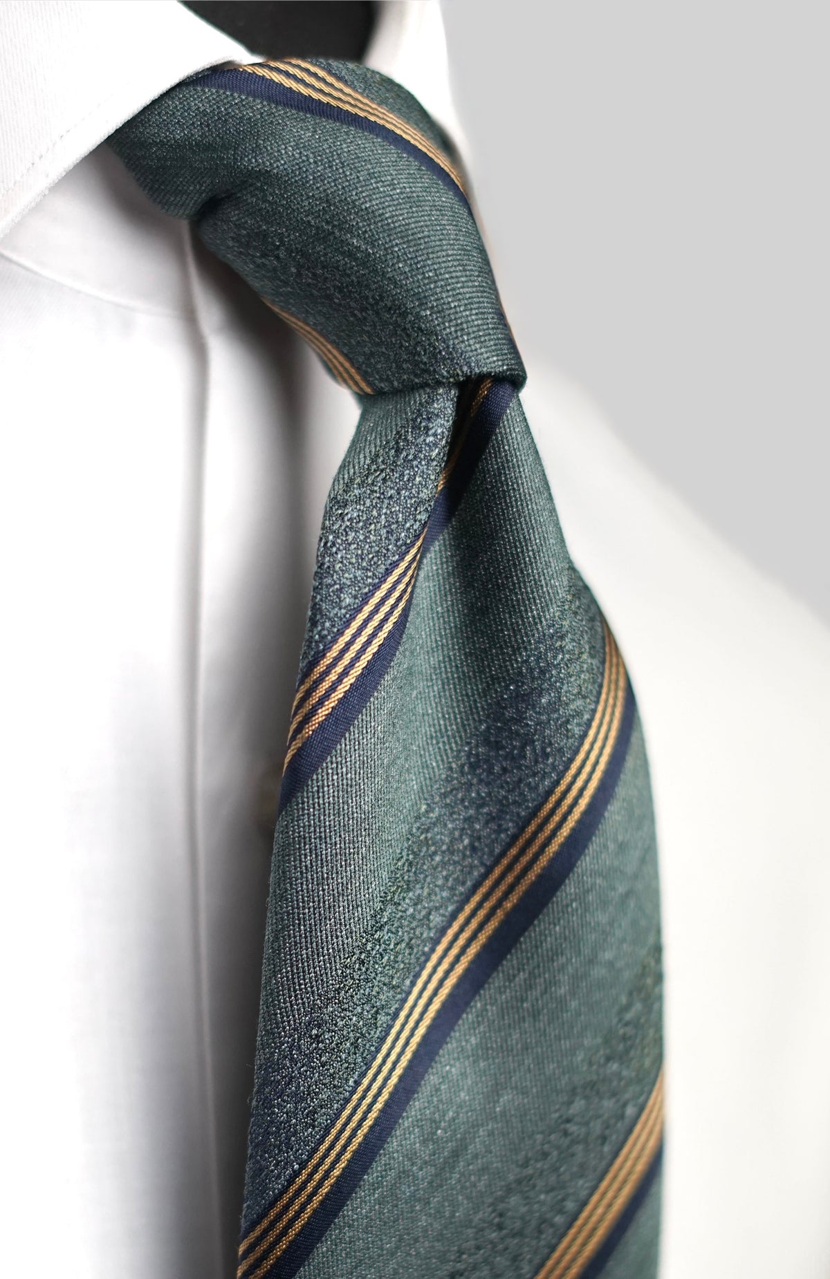 Melange Green Silk Necktie