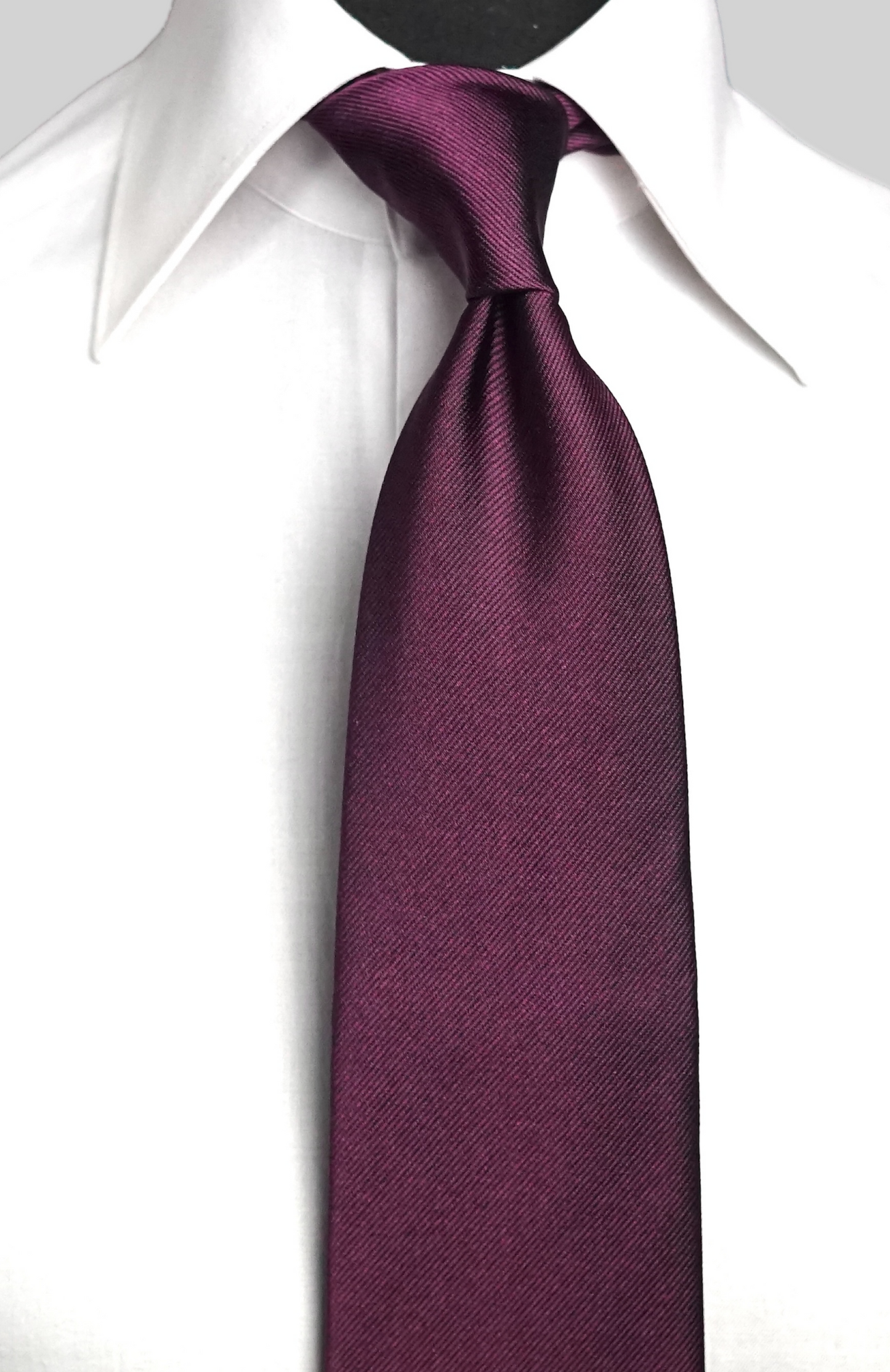 Melanzana Chiara Solida Silk Necktie