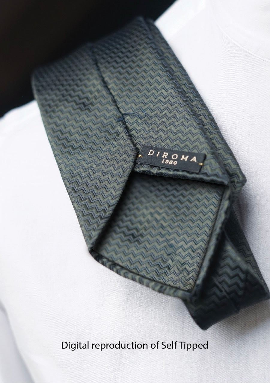Bespoke Riga Green Silk Necktie