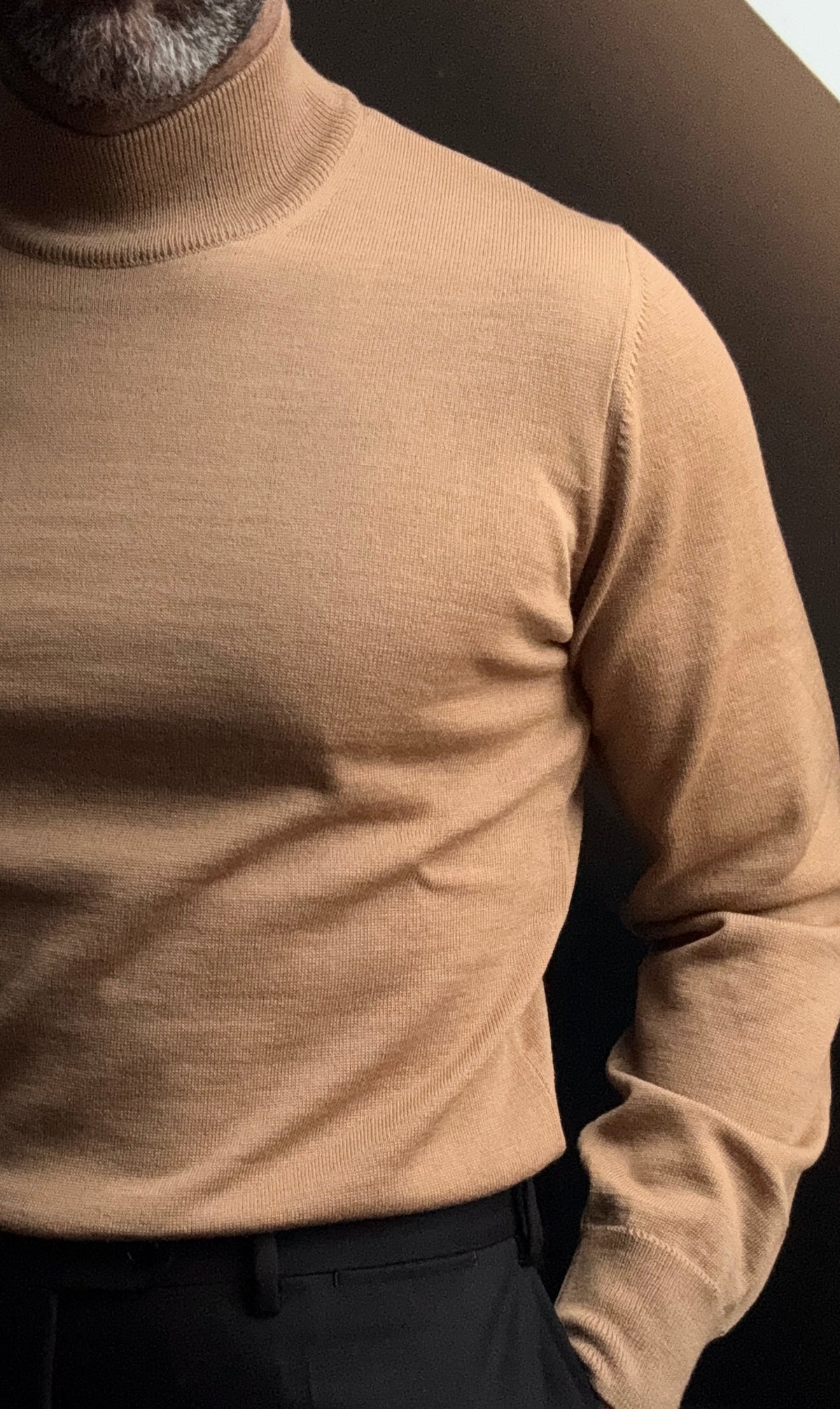 Camel Wool High Neck