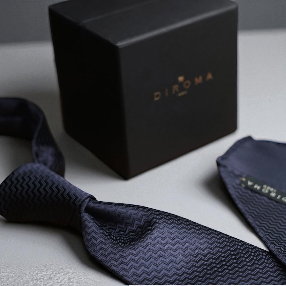 Bespoke Riga Navy Silk Necktie