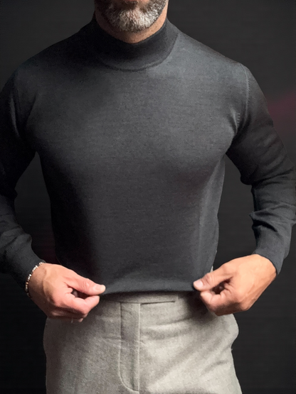 Antracite Wool High Neck