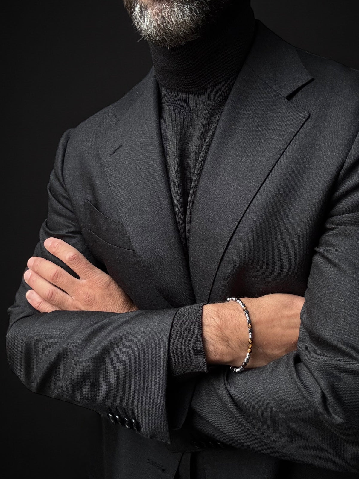 Antracite Charcoal Roll Neck