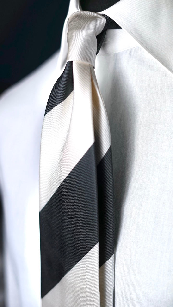 Avorio Grey Silk Necktie