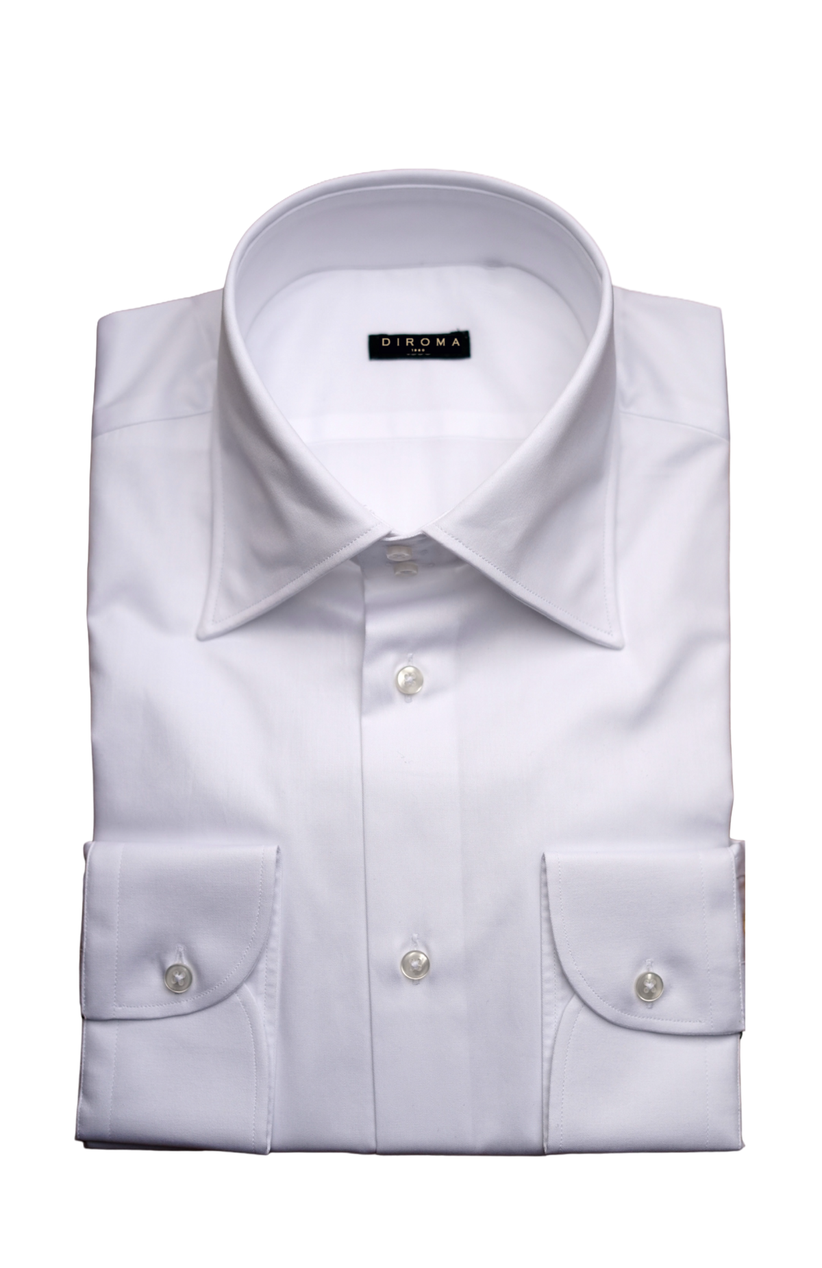 Bianca Classic Collar Twill Dress Shirt (Single Cuff)