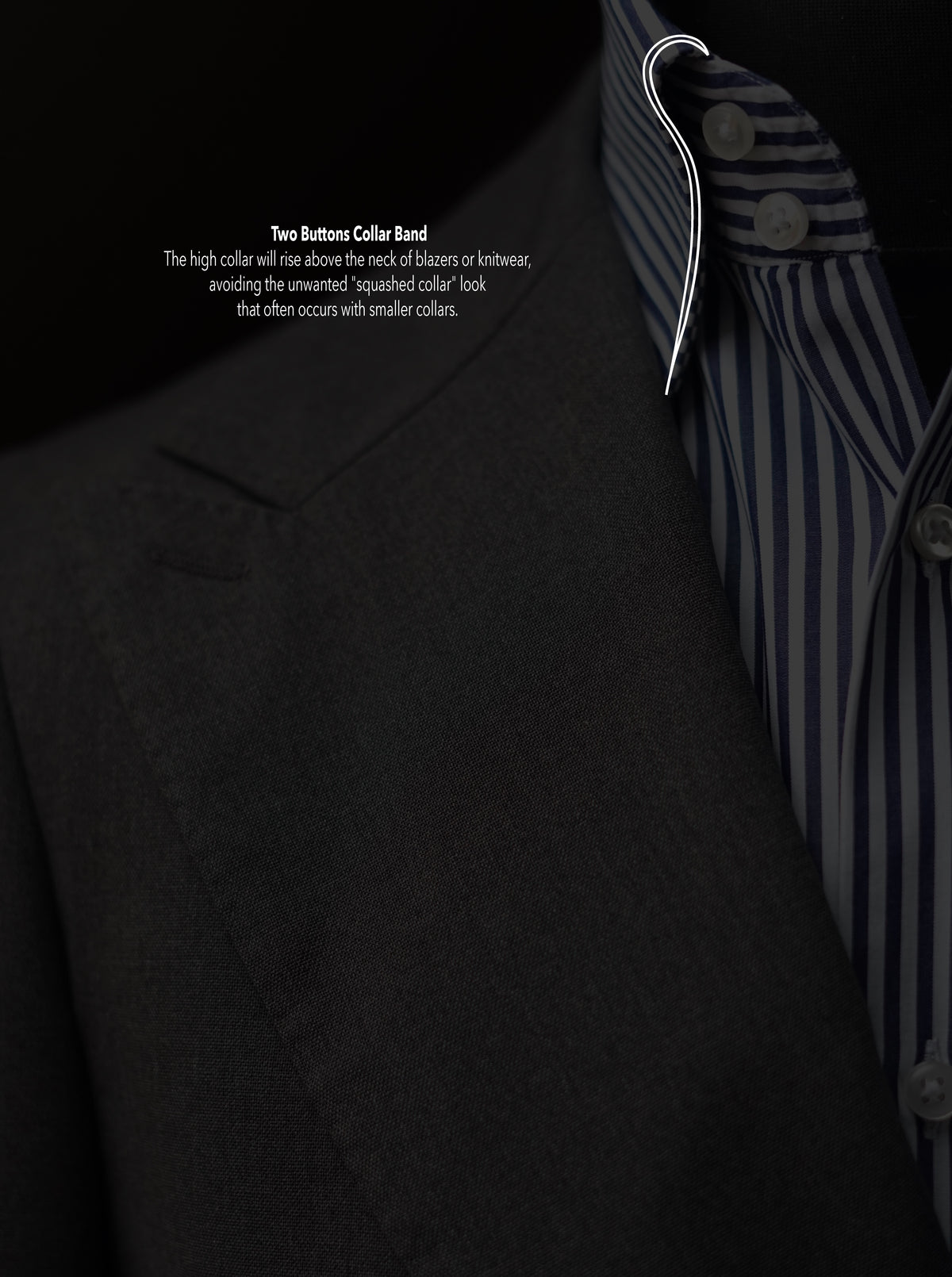 Ramona Blue Classic Collar Cotton Dress Shirt