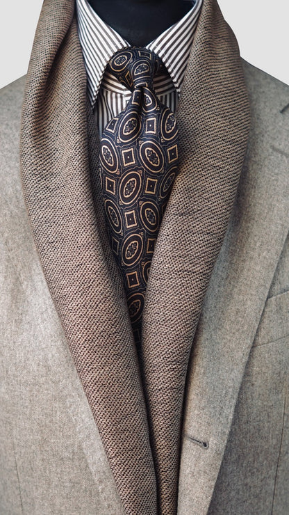 Brown Wool Scarf