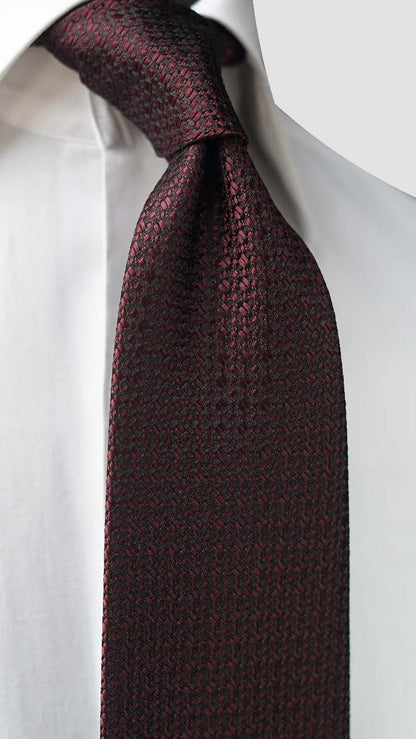 Burgundy Silk Necktie