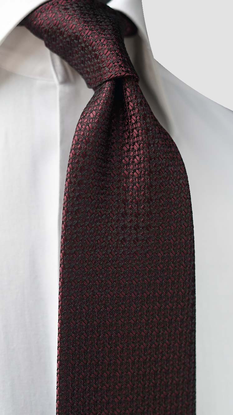Burgundy Silk Necktie