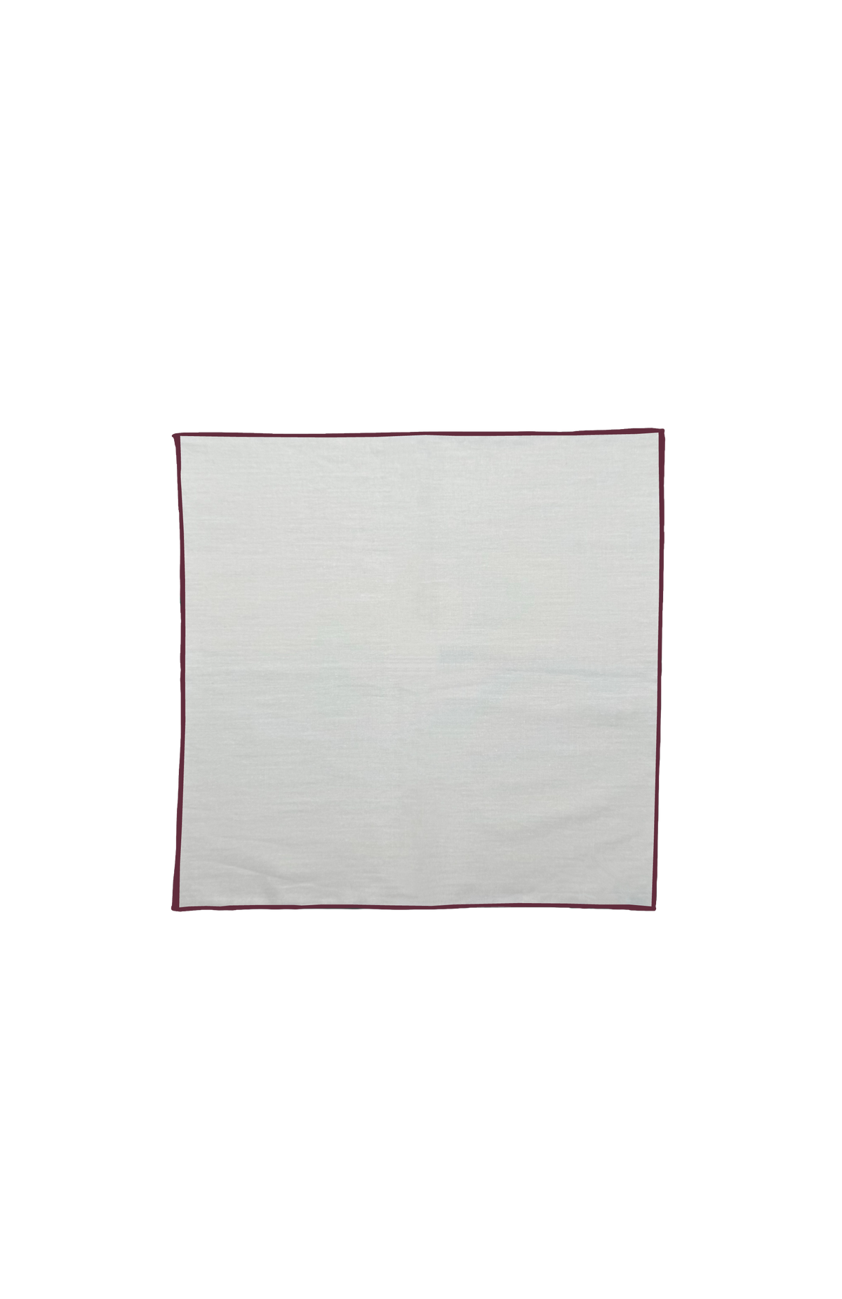 Burgundy Cotton Pocket Square