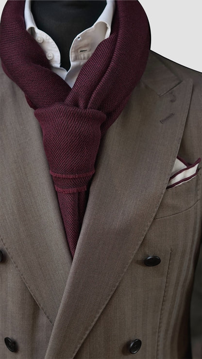 Burgundy Wool Scarf