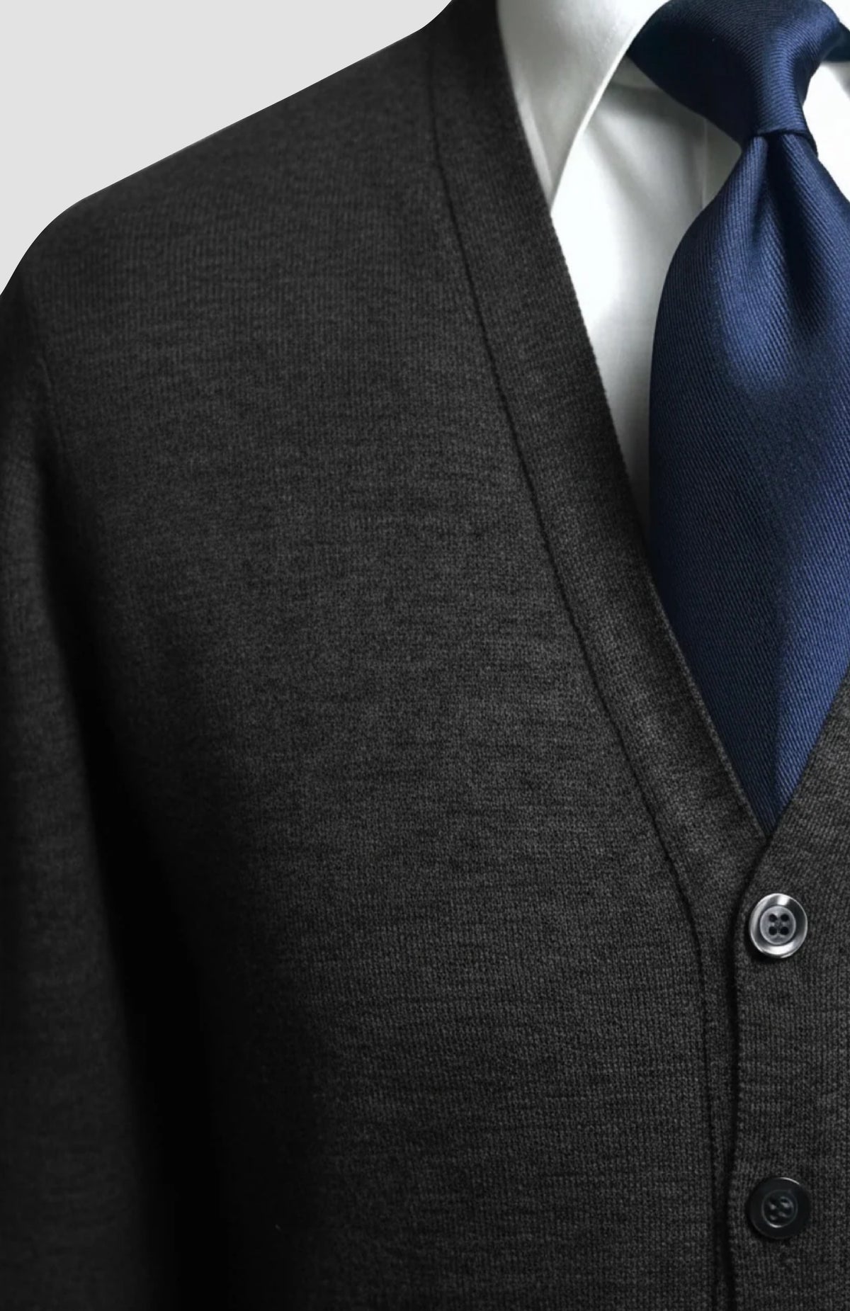 Antracite Wool Cardigan