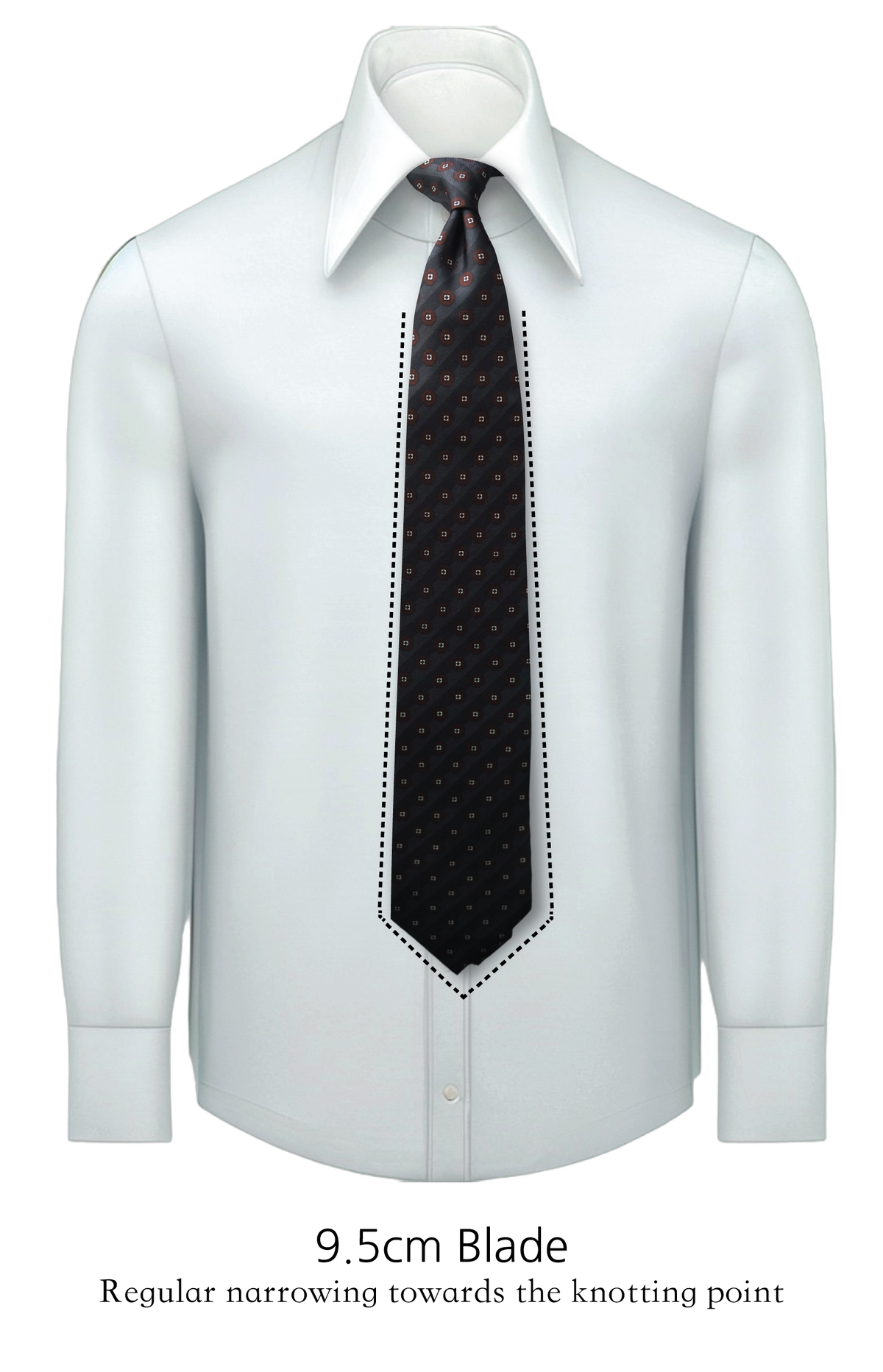 Diamantina Grey Silk Necktie (Made to Order)
