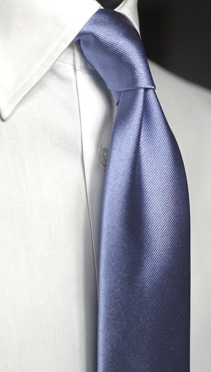 Dusty Blue Solida Silk Necktie