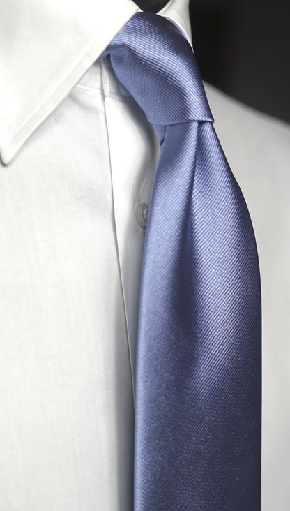 Dusty Blue Solida Silk Necktie