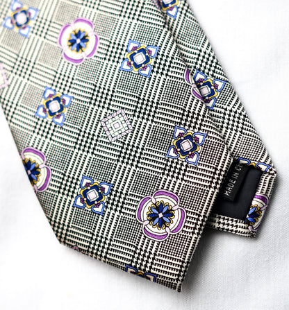 Glen Satin Slim Vintage Tie