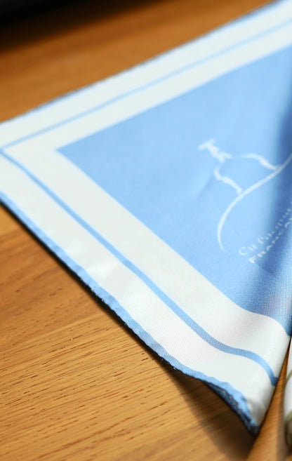 Cardinale Cielo Silk Pocket Square
