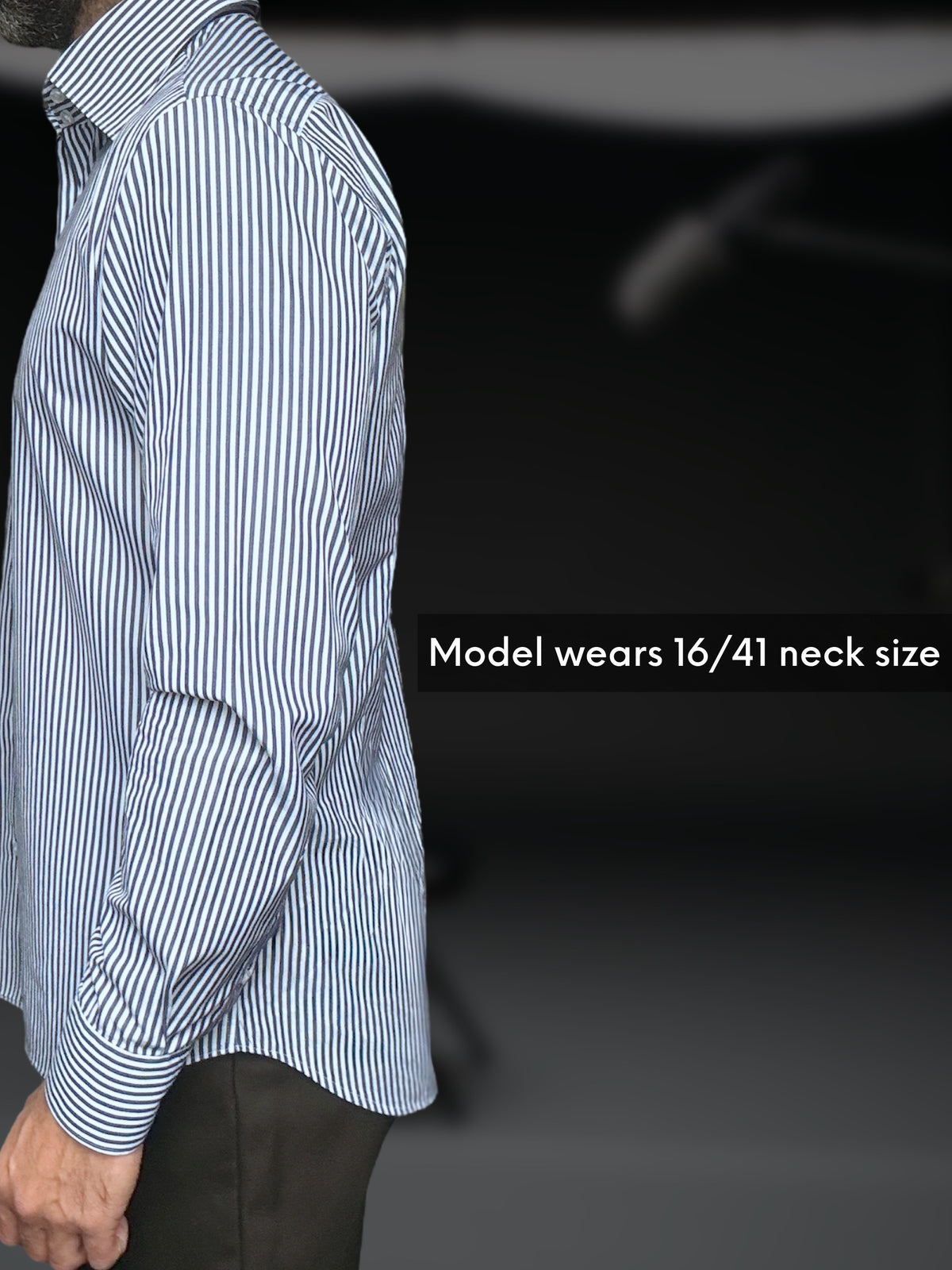 Ramona Blue Classic Collar Cotton Dress Shirt