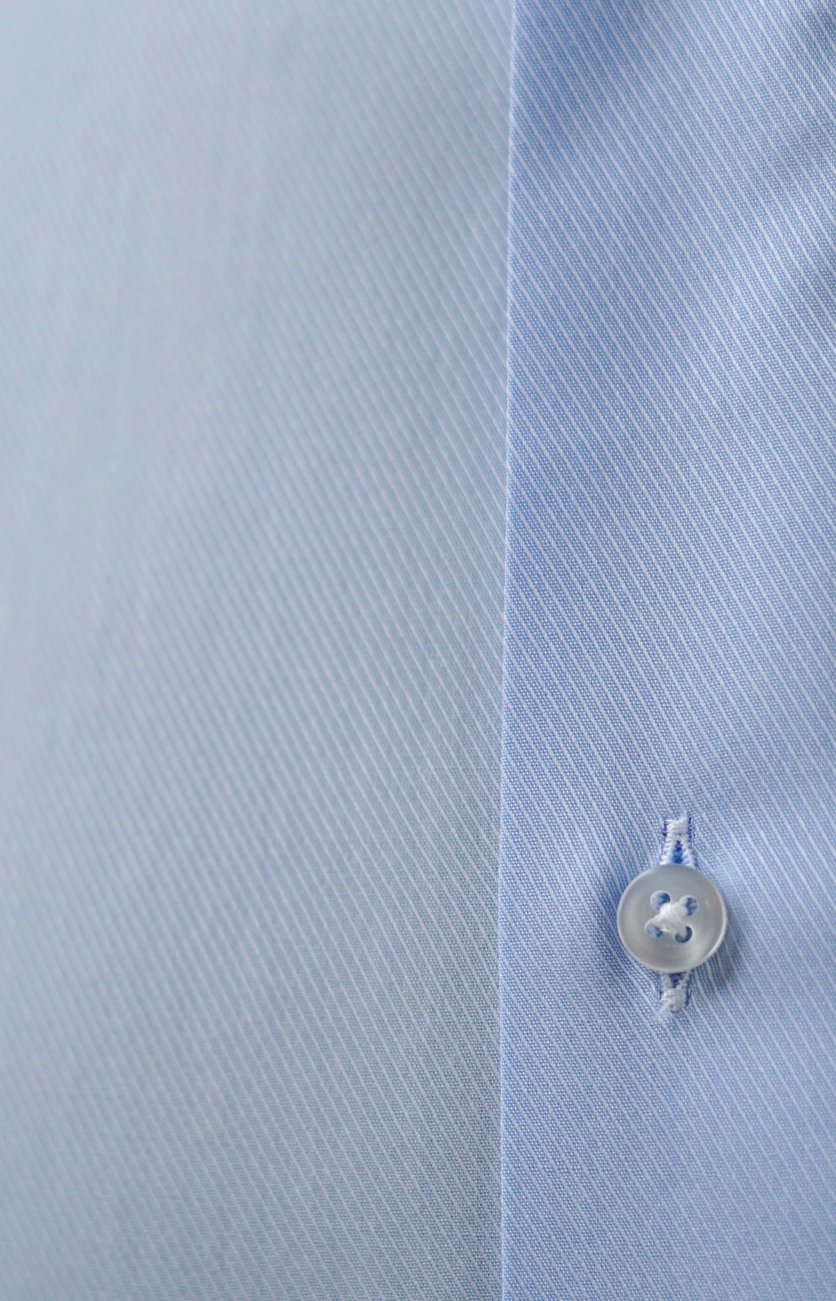 Canale Sky Blue Twill Dress Shirt