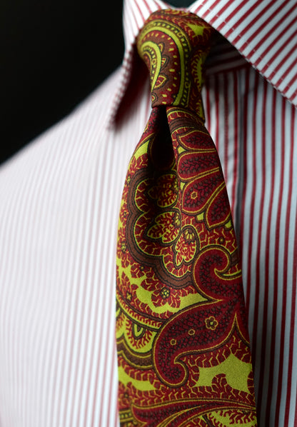 TREPIDA MADDER Silk Necktie