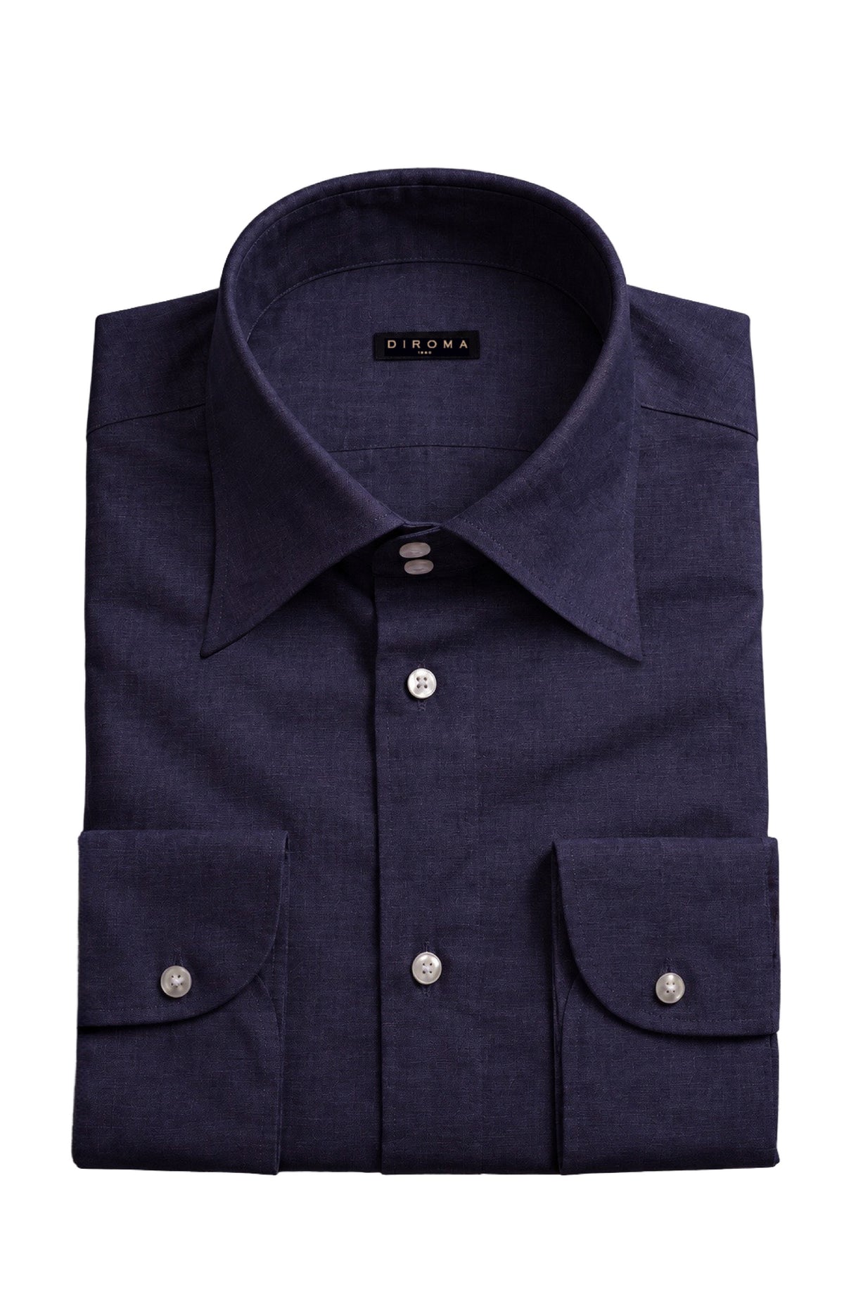 Kurabo Indigo Denim Classic Collar Dress Shirt MTO
