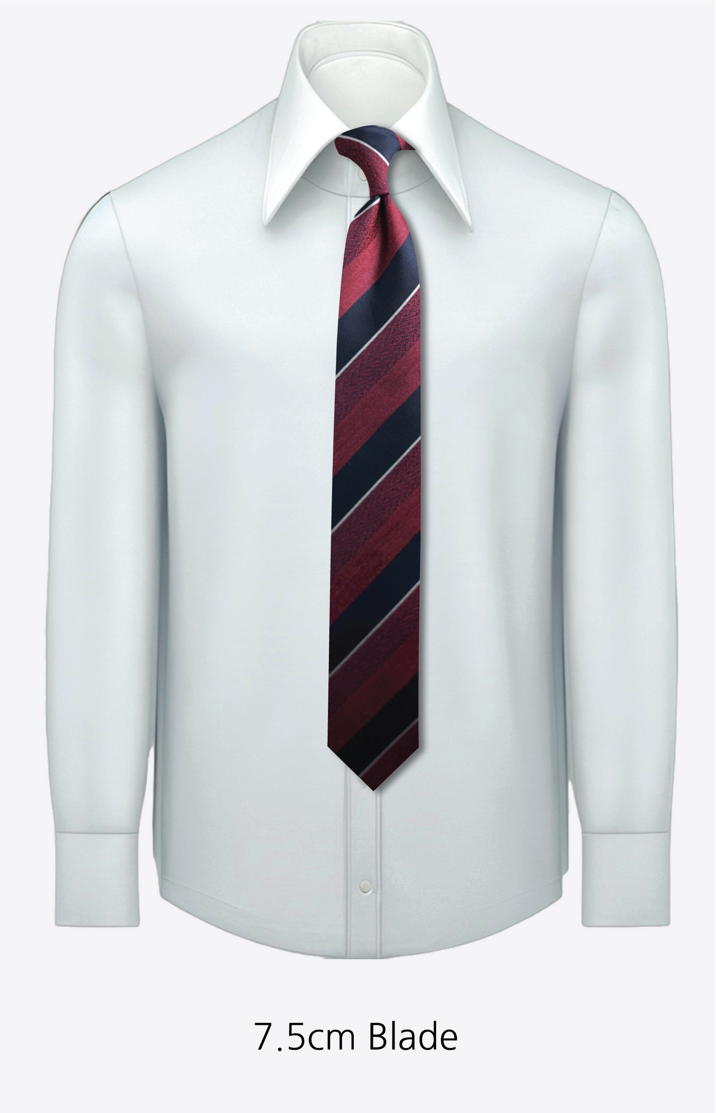 Bespoke Melange Bordeaux Silk Necktie